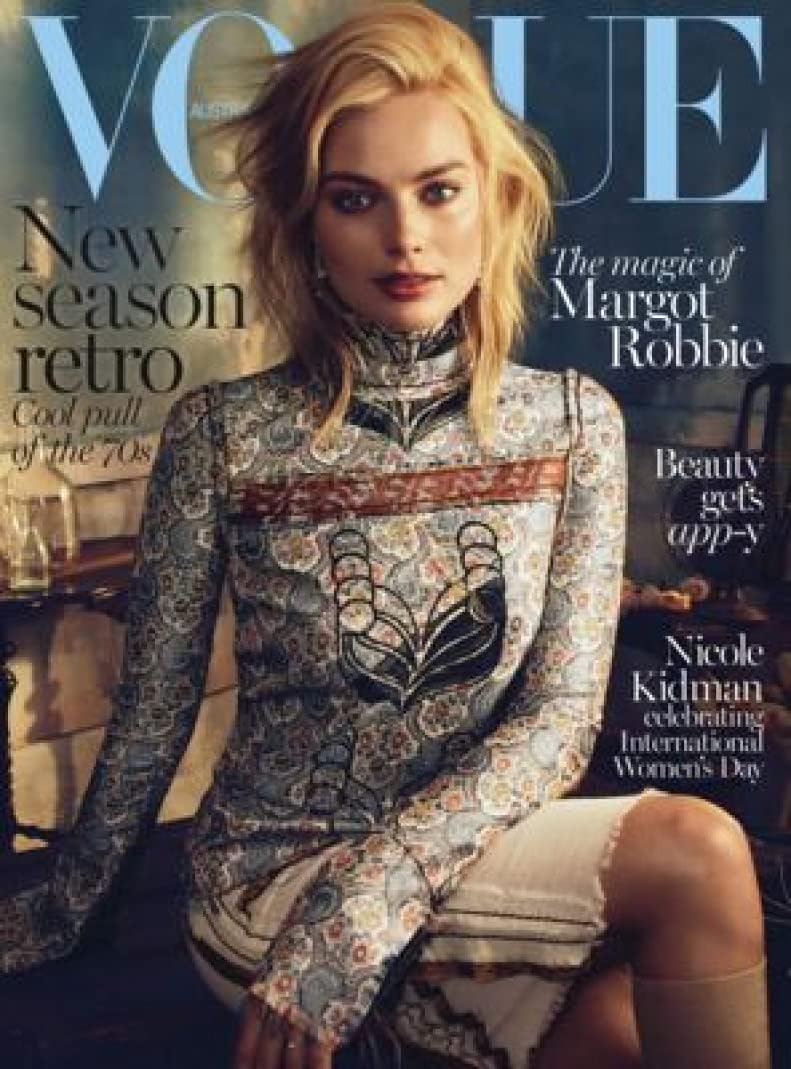VOGUE AUSTRALIA magazine side cover  March 2015