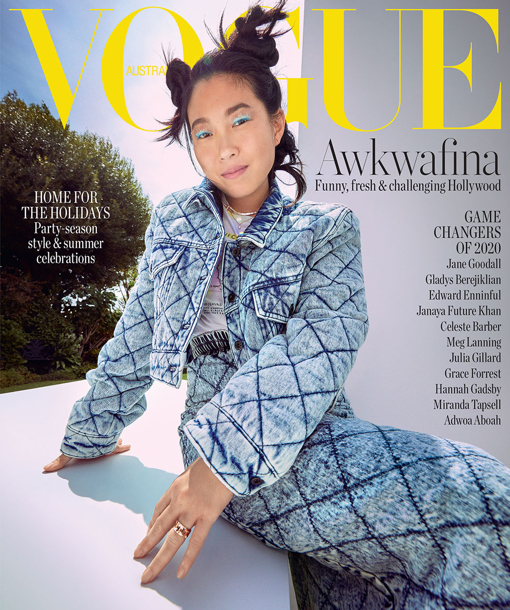 VOGUE AUSTRALIA magazine side cover  December 2020