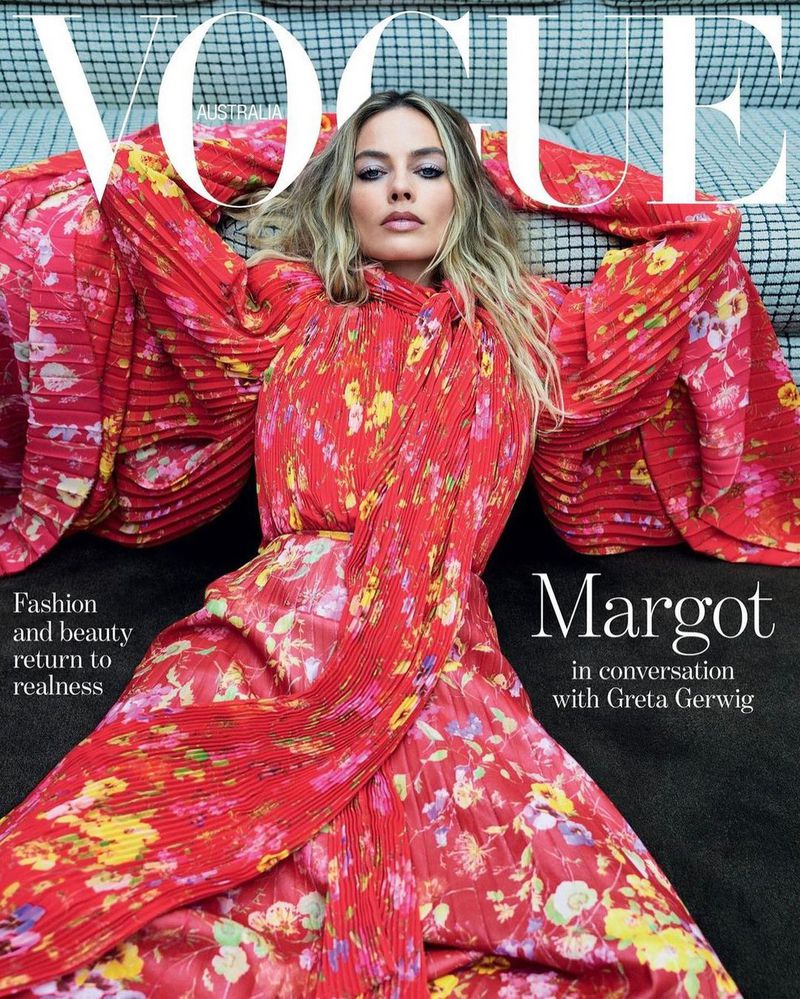 VOGUE AUSTRALIA magazine side cover  August 2023