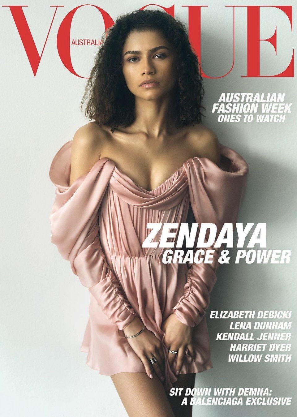 VOGUE AUSTRALIA magazine side cover  May 2024