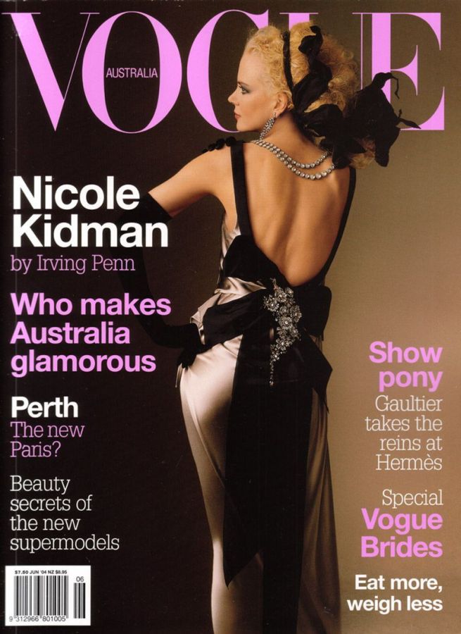 VOGUE AUSTRALIA magazine side cover  June 2004