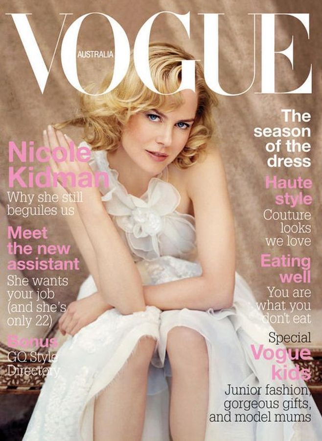 VOGUE AUSTRALIA magazine side cover  October 2005