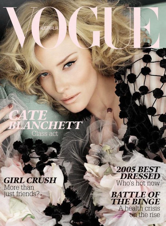 VOGUE AUSTRALIA magazine side cover  January 2006