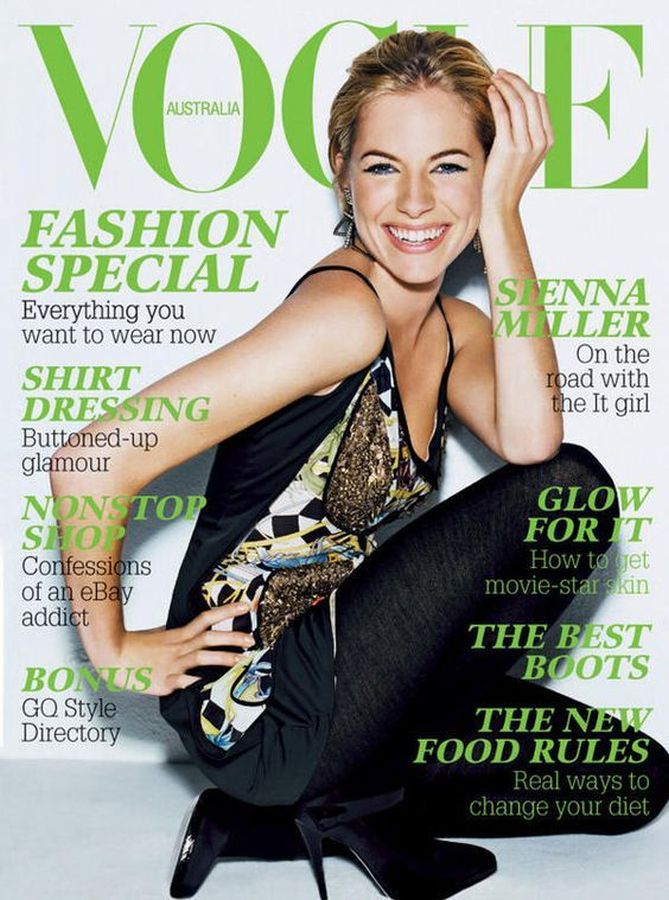 VOGUE AUSTRALIA magazine side cover  April 2006