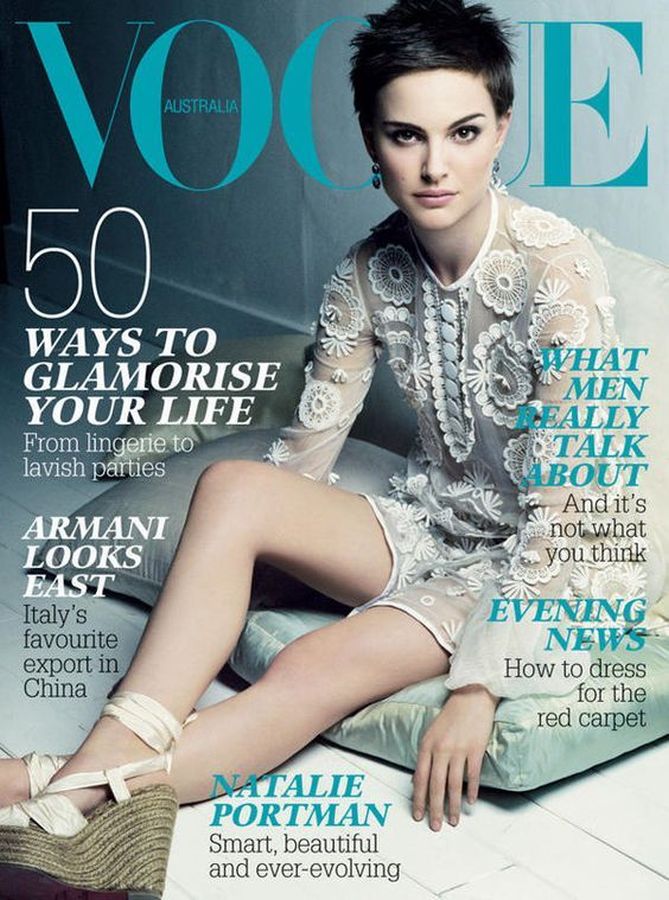 VOGUE AUSTRALIA magazine side cover  August 2006