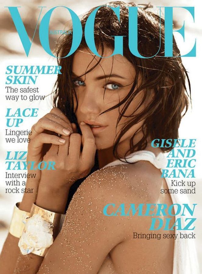 VOGUE AUSTRALIA magazine side cover  February 2007