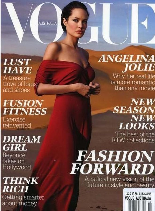 VOGUE AUSTRALIA magazine side cover  March 2007