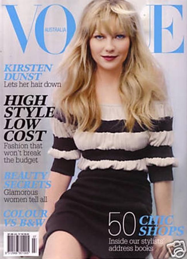 VOGUE AUSTRALIA magazine side cover  July 2007