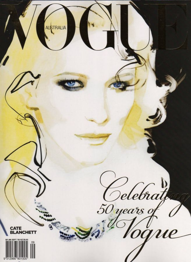 VOGUE AUSTRALIA magazine side cover  September 2009