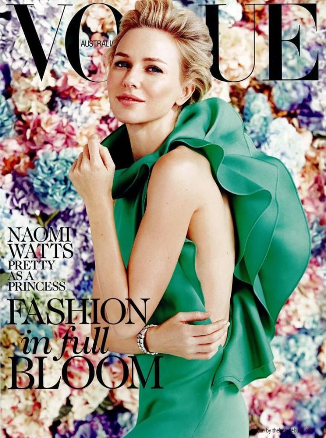VOGUE AUSTRALIA magazine side cover  February 2013