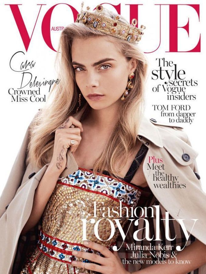 VOGUE AUSTRALIA magazine side cover  October 2013