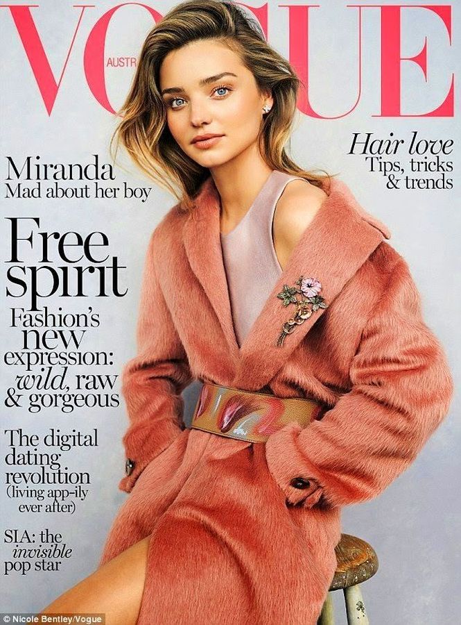 VOGUE AUSTRALIA magazine side cover  July 2014