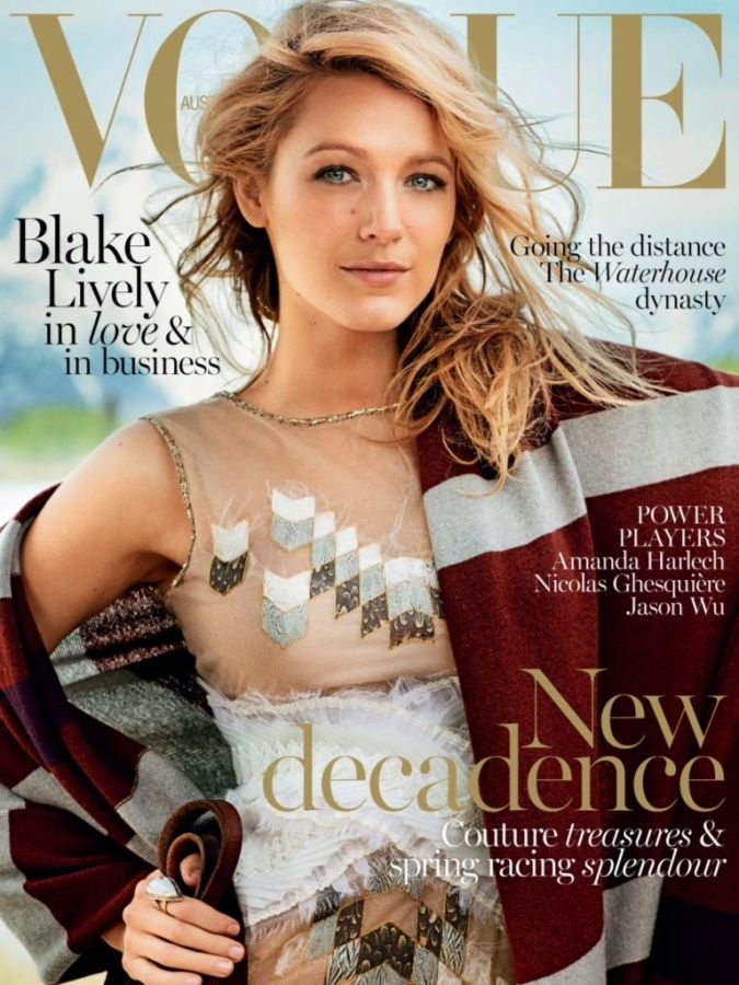 VOGUE AUSTRALIA magazine side cover  November 2014
