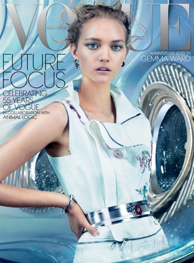 VOGUE AUSTRALIA magazine side cover  December 2014