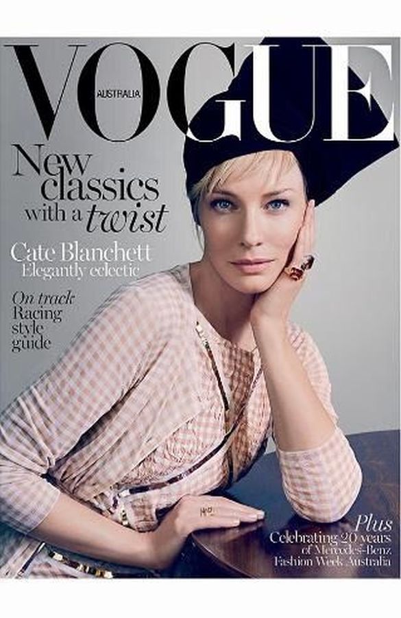 VOGUE AUSTRALIA magazine side cover  April 2015