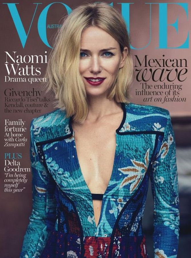 VOGUE AUSTRALIA magazine side cover  October 2015