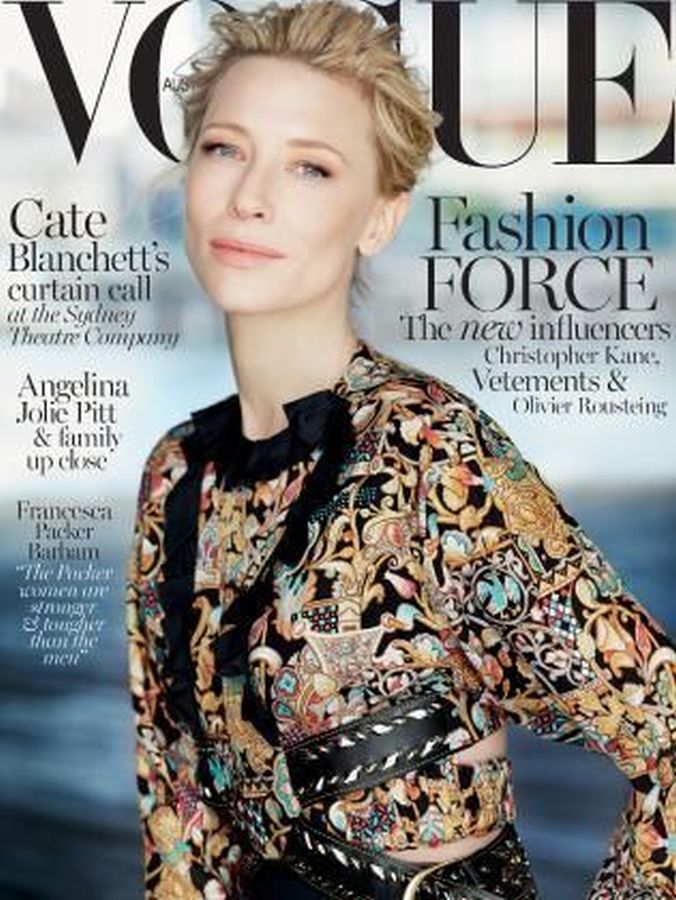 VOGUE AUSTRALIA magazine side cover  December 2015