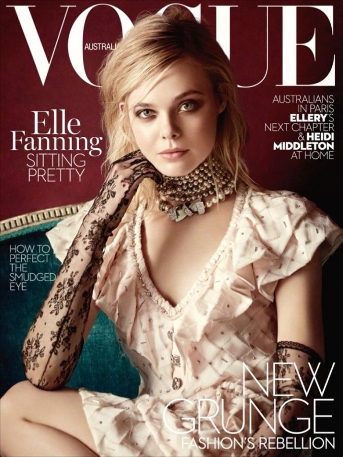 VOGUE AUSTRALIA magazine side cover  March 2016