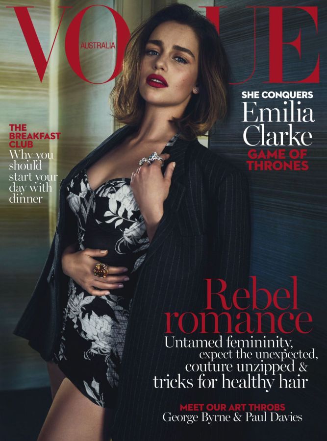 VOGUE AUSTRALIA magazine side cover  May 2016