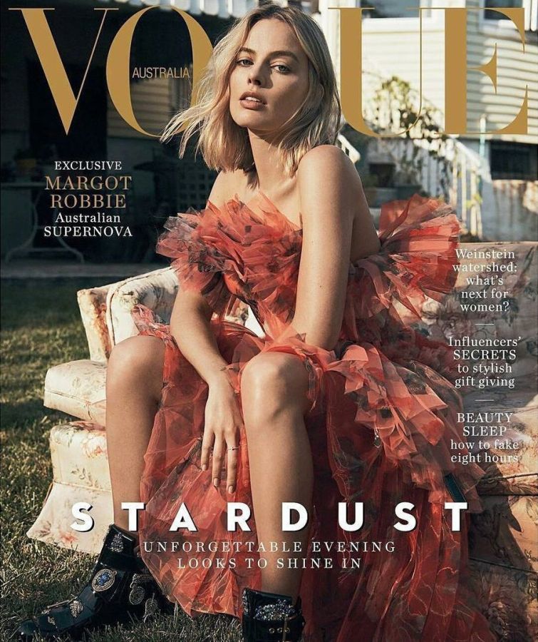 VOGUE AUSTRALIA magazine side cover  December 2017