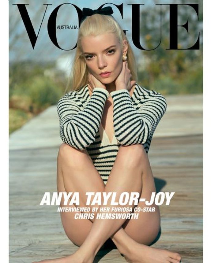 VOGUE AUSTRALIA magazine side cover  June 2024