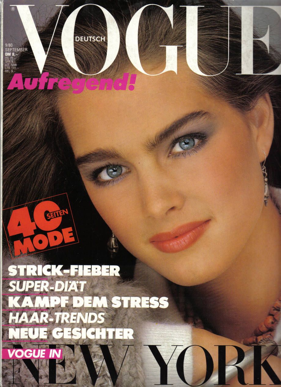 VOGUE GERMANY magazine side cover  September 1980