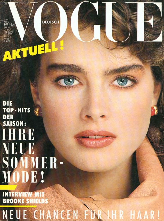 VOGUE GERMANY magazine side cover  March 1984