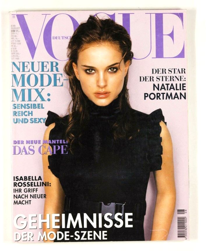 VOGUE GERMANY magazine side cover  August 1999