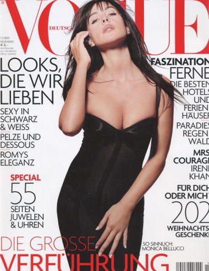 VOGUE GERMANY magazine side cover  November 2003