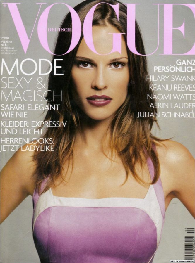 VOGUE GERMANY magazine side cover  February 2004