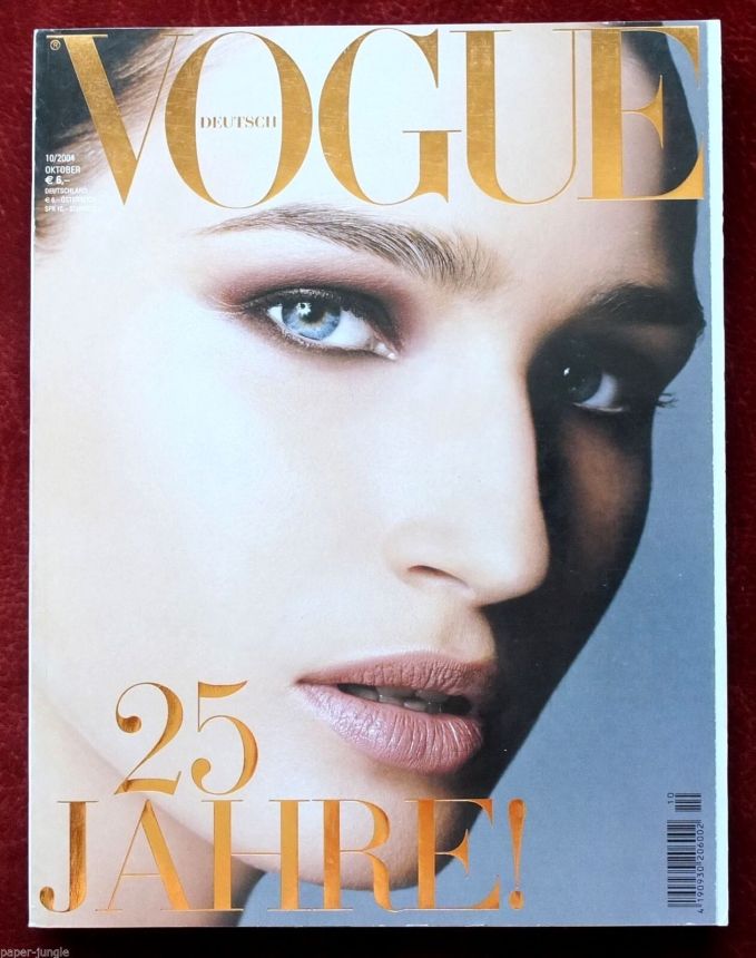 VOGUE GERMANY magazine side cover  October 2004