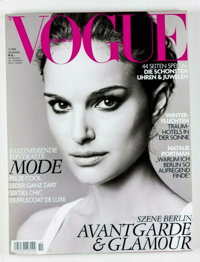 VOGUE GERMANY magazine side cover  November 2005