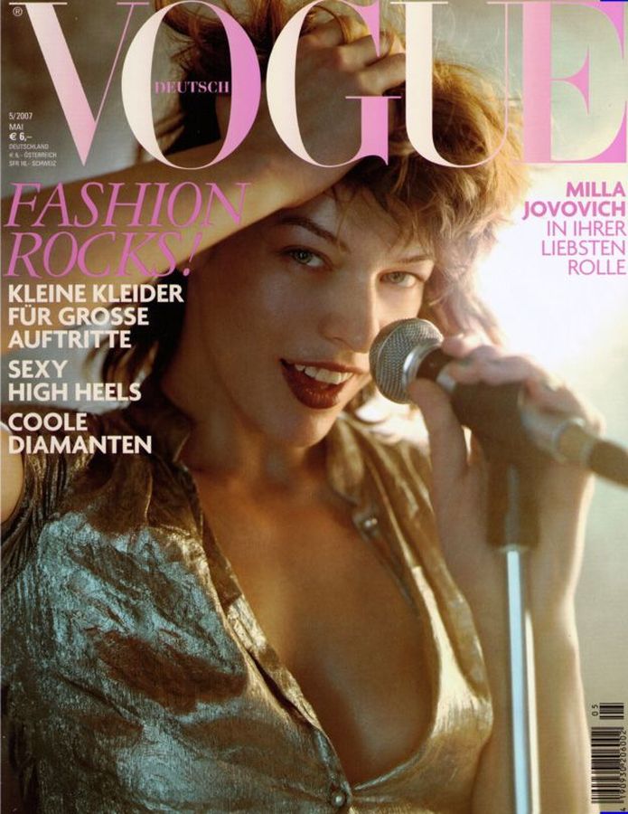 VOGUE GERMANY magazine side cover  May 2007