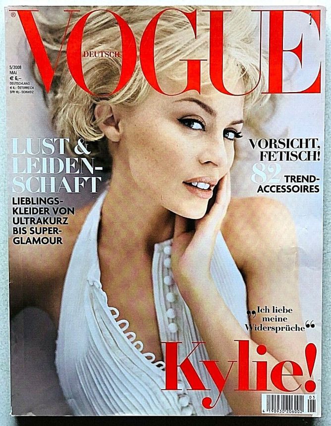VOGUE GERMANY magazine side cover  May 2008