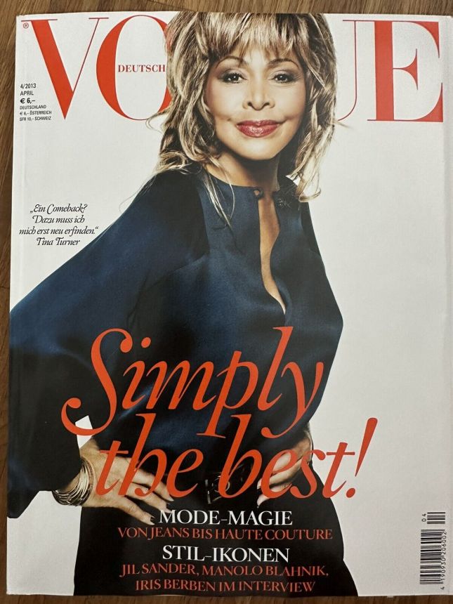 VOGUE GERMANY magazine side cover  April 2013