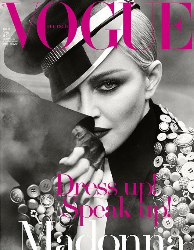 VOGUE GERMANY magazine side cover  April 2017