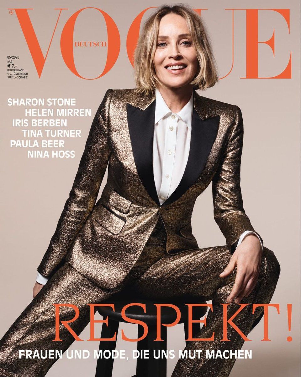 VOGUE GERMANY magazine side cover  May 2020