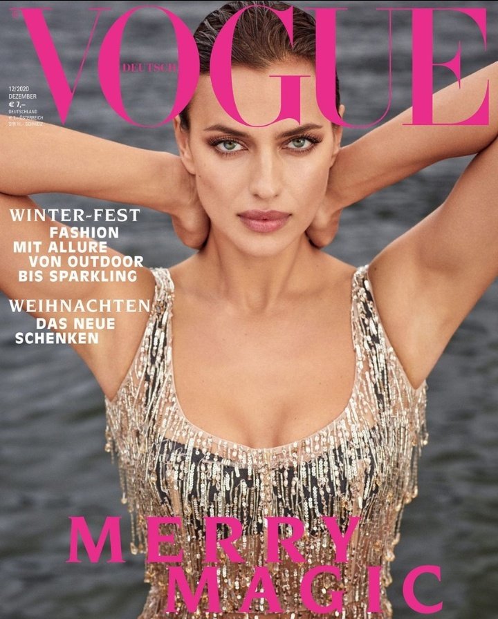 VOGUE GERMANY magazine side cover  December 2020
