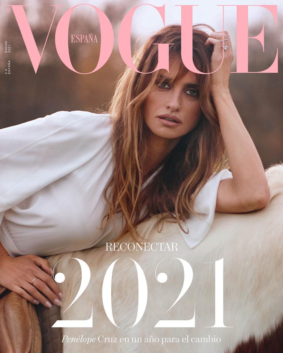 VOGUE SPAIN magazine side cover  January 2021
