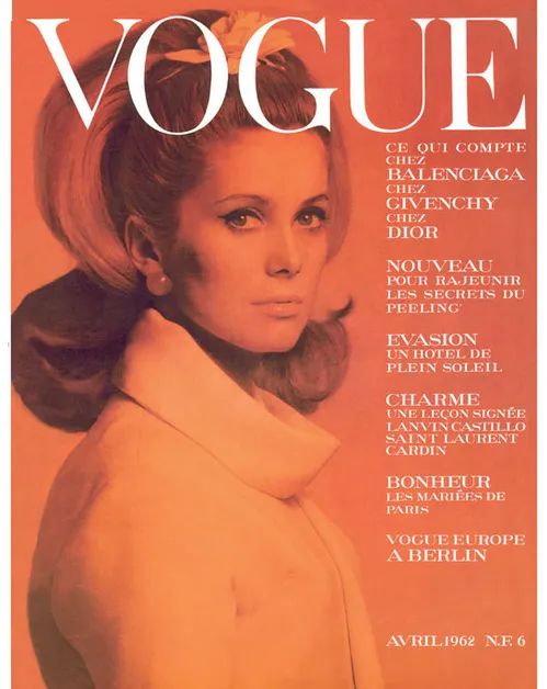 VOGUE FRANCE magazine side cover  April 1962