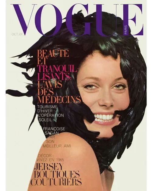VOGUE FRANCE magazine side cover  October 1965
