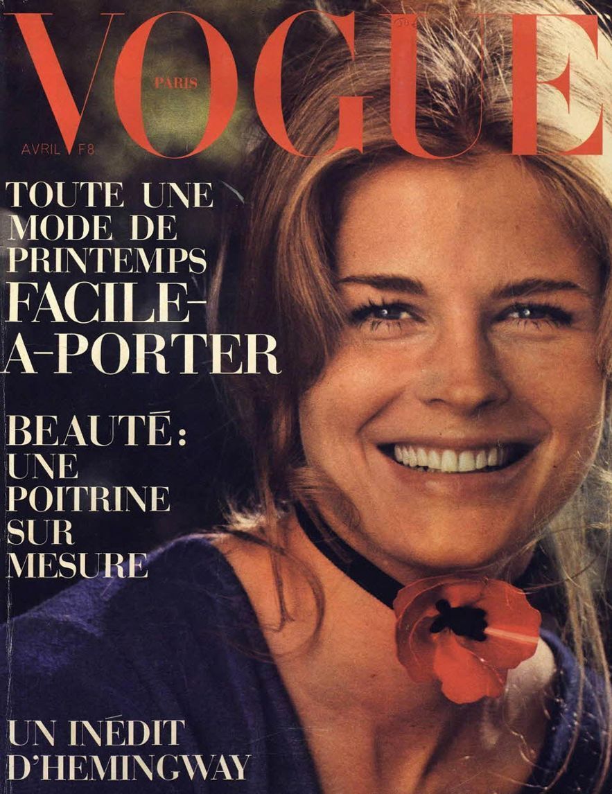 VOGUE FRANCE magazine side cover  April 1971