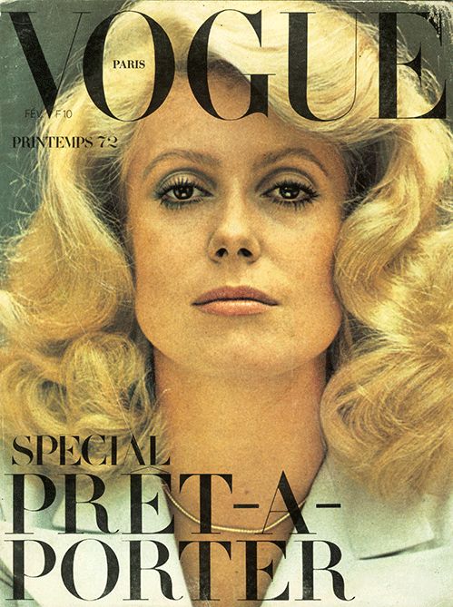 VOGUE FRANCE magazine side cover  February 1972