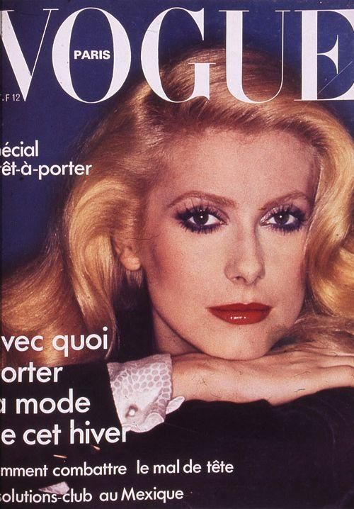 VOGUE FRANCE magazine side cover  October 1974