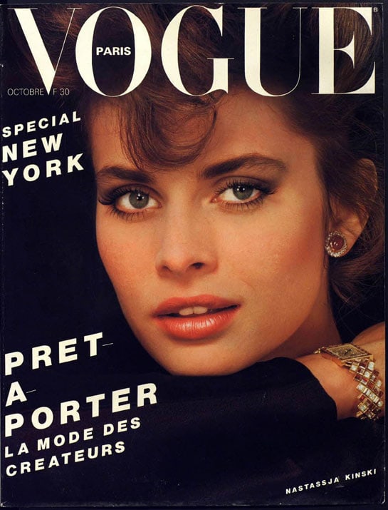 VOGUE FRANCE magazine side cover  October 1982