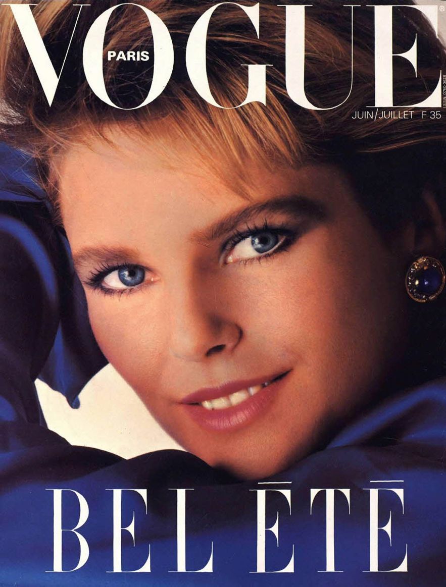 VOGUE FRANCE magazine side cover  June/July 1983