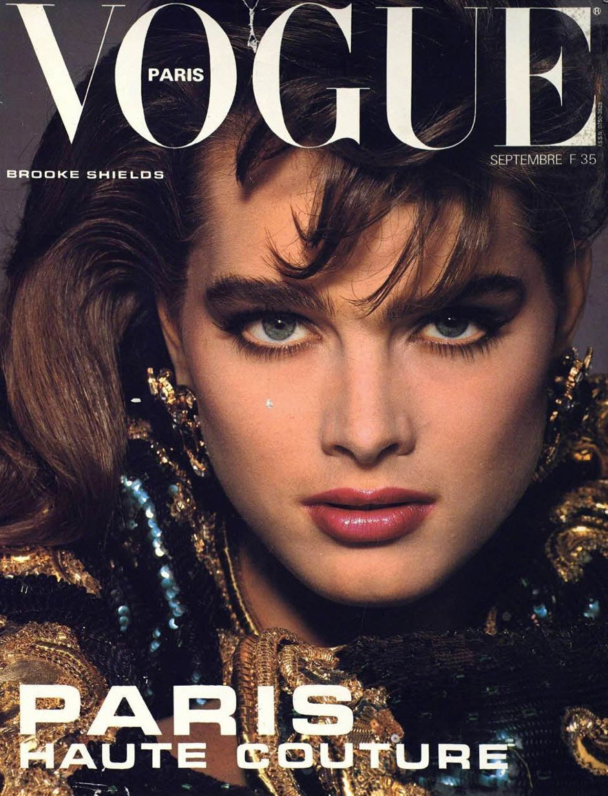 VOGUE FRANCE magazine side cover  September 1983