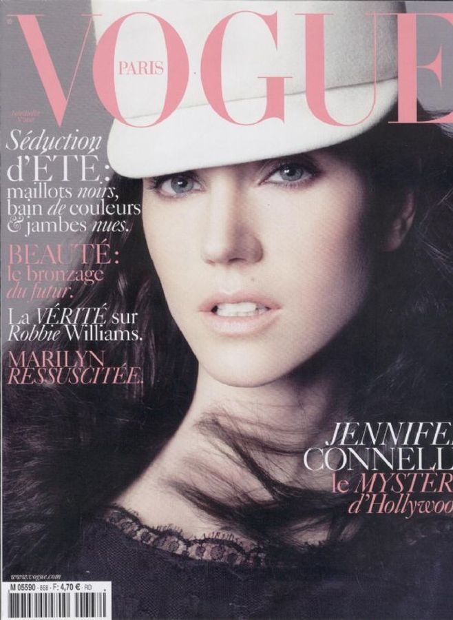 VOGUE FRANCE magazine side cover  June 2006