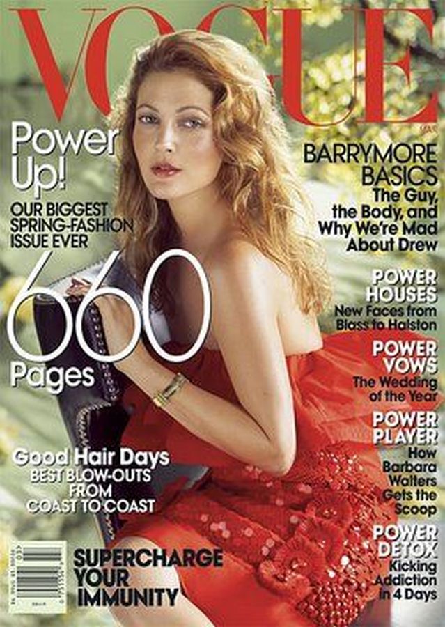 VOGUE FRANCE magazine side cover  December 2006