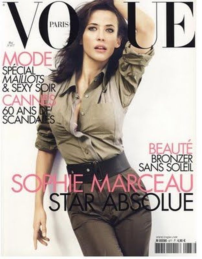 VOGUE FRANCE magazine side cover  May 2007